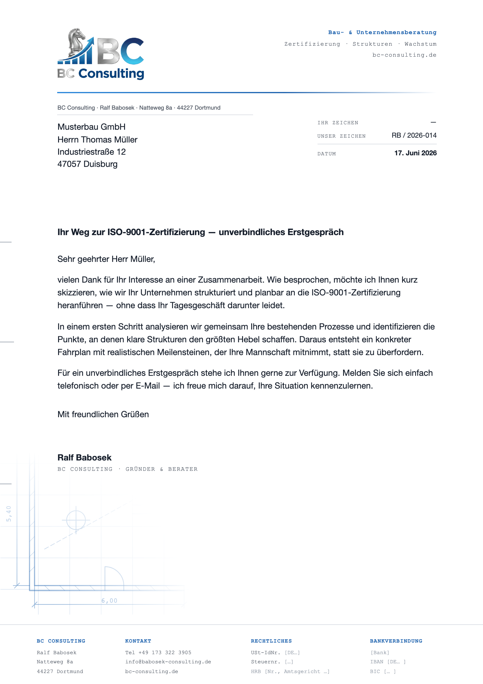 Briefbogen DIN A4